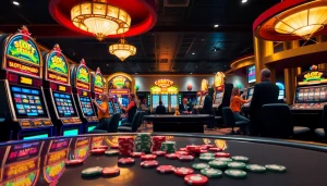 Rasakan sensasi slot depo pulsa dengan mesin kasino yang penuh warna dan pemain yang antusias meraih kemenangan besar.