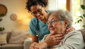 senior caregivers austin tx providing compassionate support in a warm home environment.