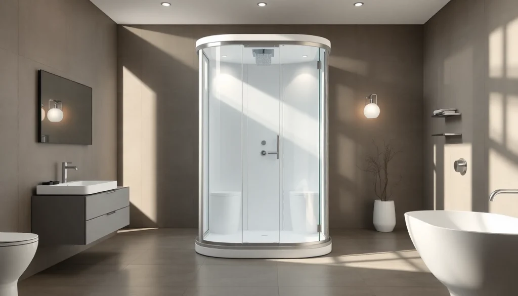 Besondere sonni Duschkabine 80x80 in modernem Badezimmer-Design präsentieren.