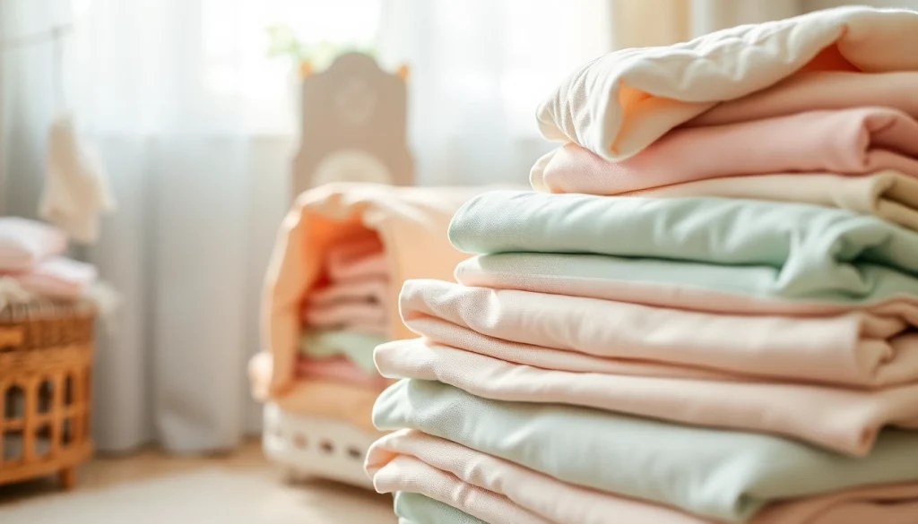Verken de beste stof voor pasgeboren baby's in een gezellige omgeving met pastelkleuren.