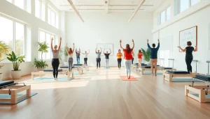 静かな環境でピラティス おすすめエクササイズを紹介する、魅力的なピラティススタジオの風景。