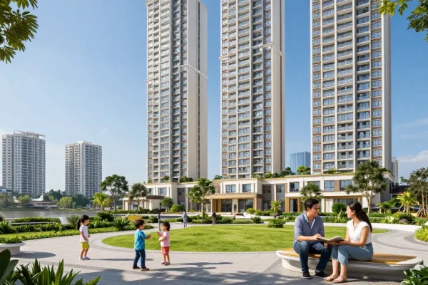 Tanjong Rhu Residences Price showcased with skyline views and families enjoying amenities, vibrant modern urban setting.